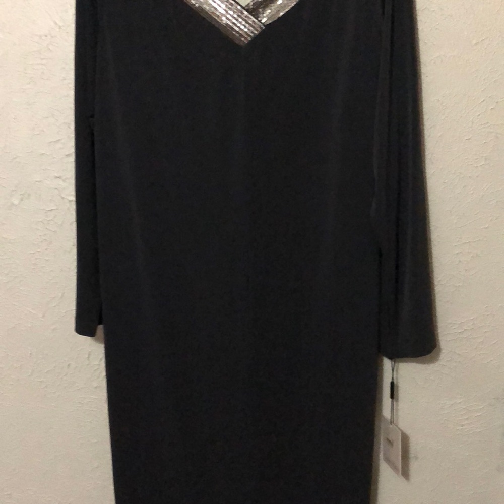 Calvin Klein gorgeous night dress drop on the back silver sequins